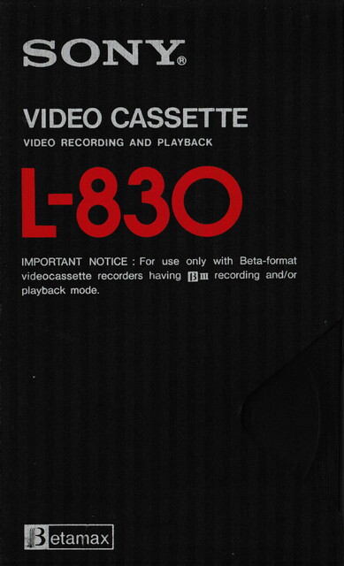 betamax case front l830 north_america ntsc scan sony tape // 2282x3758 // 5.0MB
