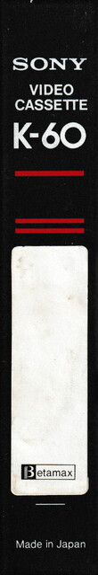 betamax case k60 north_america ntsc scan sony spine tape // 642x3720 // 1.8MB