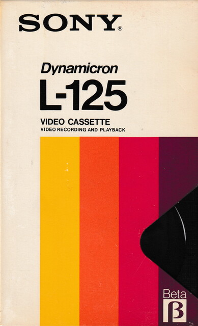 betamax case front l125 north_america ntsc scan sony tape // 2248x3700 // 5.2MB