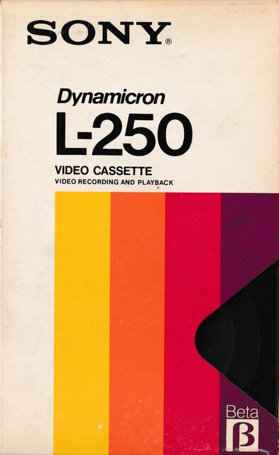 betamax case front l250 north_america ntsc scan sony tape // 2265x3688 // 3.6MB