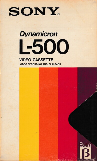 betamax case front l500 north_america ntsc scan sony tape // 2252x3710 // 4.7MB