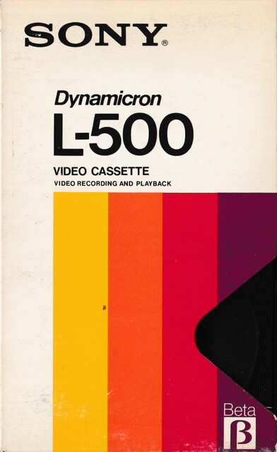 betamax case front l500 north_america ntsc scan sony tape // 2269x3704 // 5.2MB