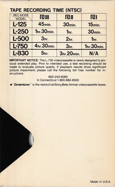 betamax case l750 north_america ntsc rear scan sony tape // 2246x3649 // 2.4MB