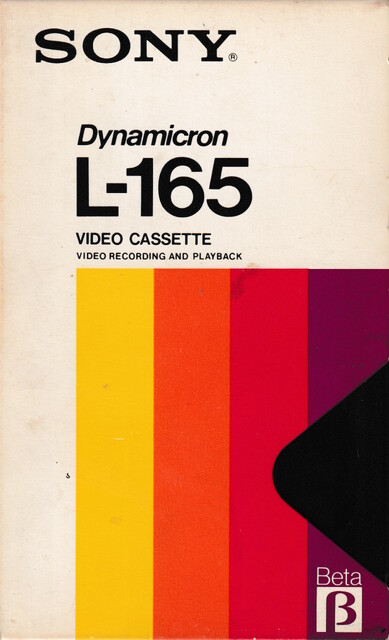 betamax case front l165 north_america ntsc scan sony tape // 2257x3713 // 3.7MB