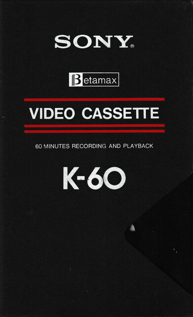 betamax case front k60 north_america ntsc scan sony tape // 2275x3724 // 5.4MB
