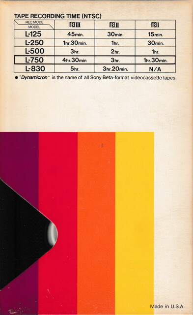 betamax case l750 north_america ntsc rear scan sony tape // 2250x3667 // 4.2MB