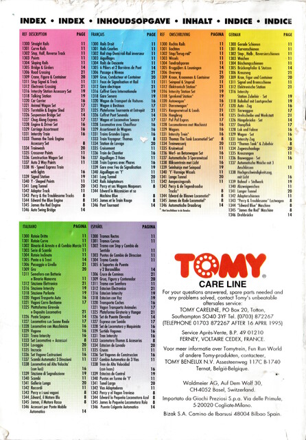 1994 1994_tomytrain_catalogue catalogue cover europe scan tomy tomytrain // 3473x4988 // 10MB