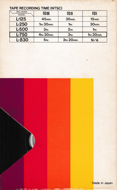 betamax case l750 north_america ntsc rear scan sony tape // 2254x3664 // 3.7MB