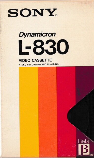 betamax case front l830 north_america ntsc scan sony tape // 2243x3758 // 5.0MB